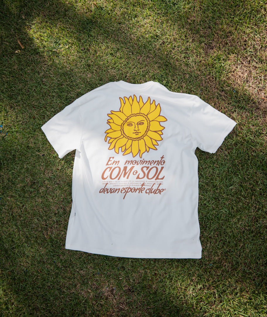 Camiseta Over Sol - Off White
