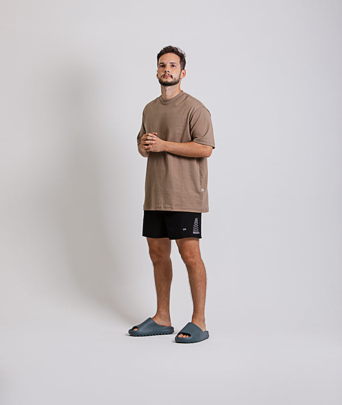 Camiseta Over Soho - Marrom