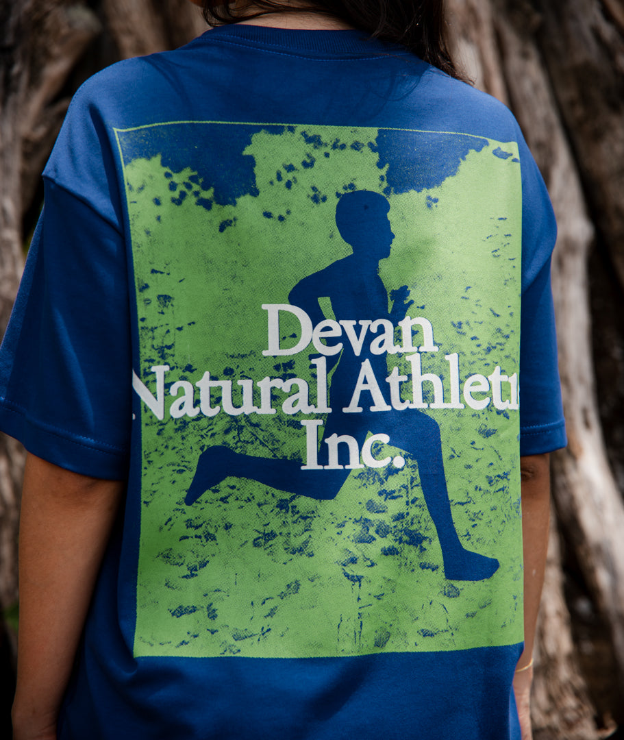 Camiseta Over Pace - Azul Royal