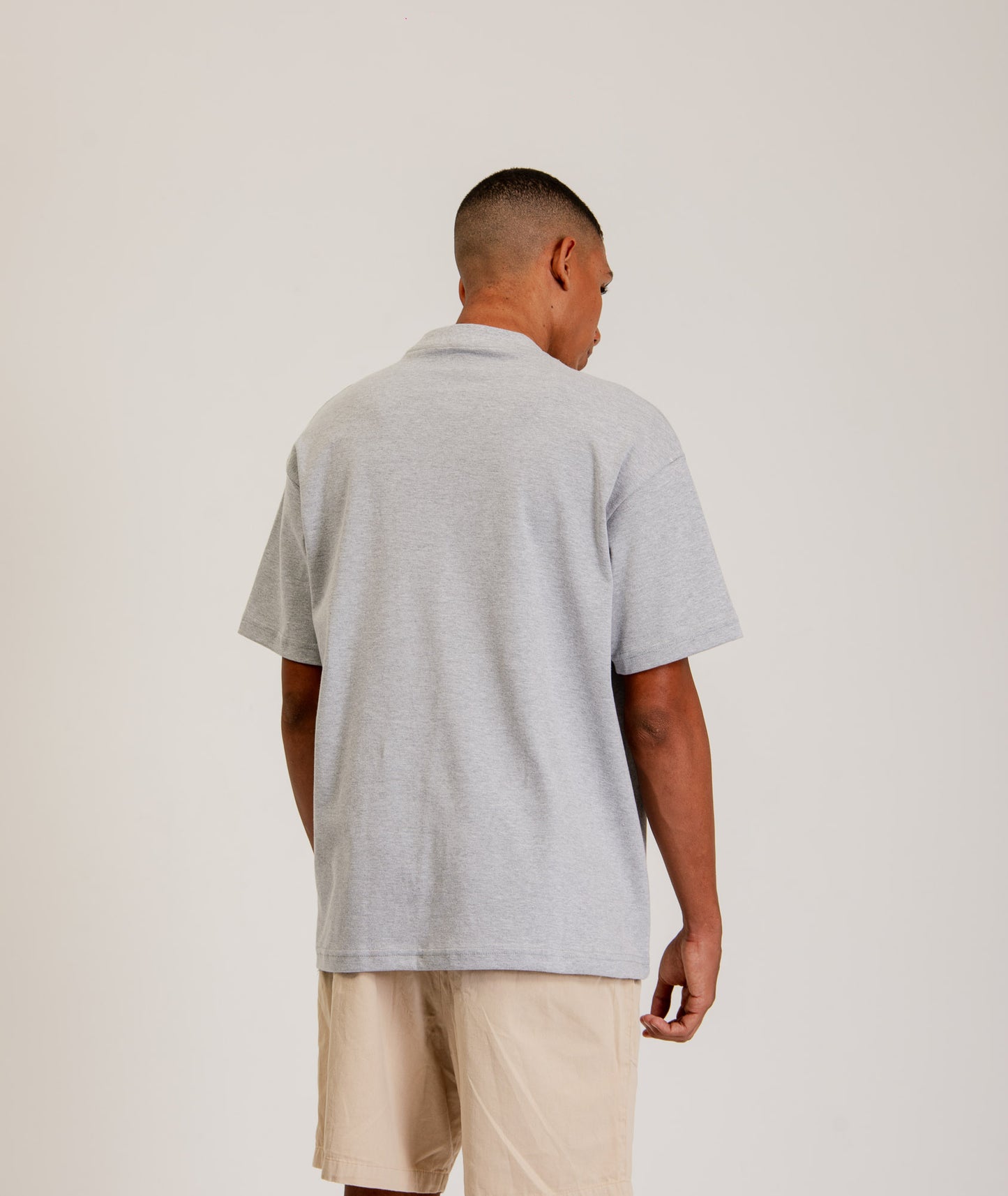 Camiseta Over DVN - Mescla Cinza