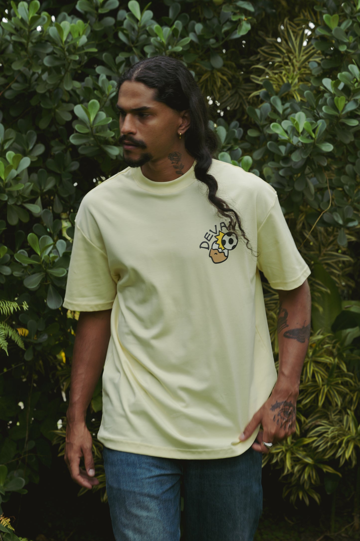 Camiseta Over Garotinho Amarelo