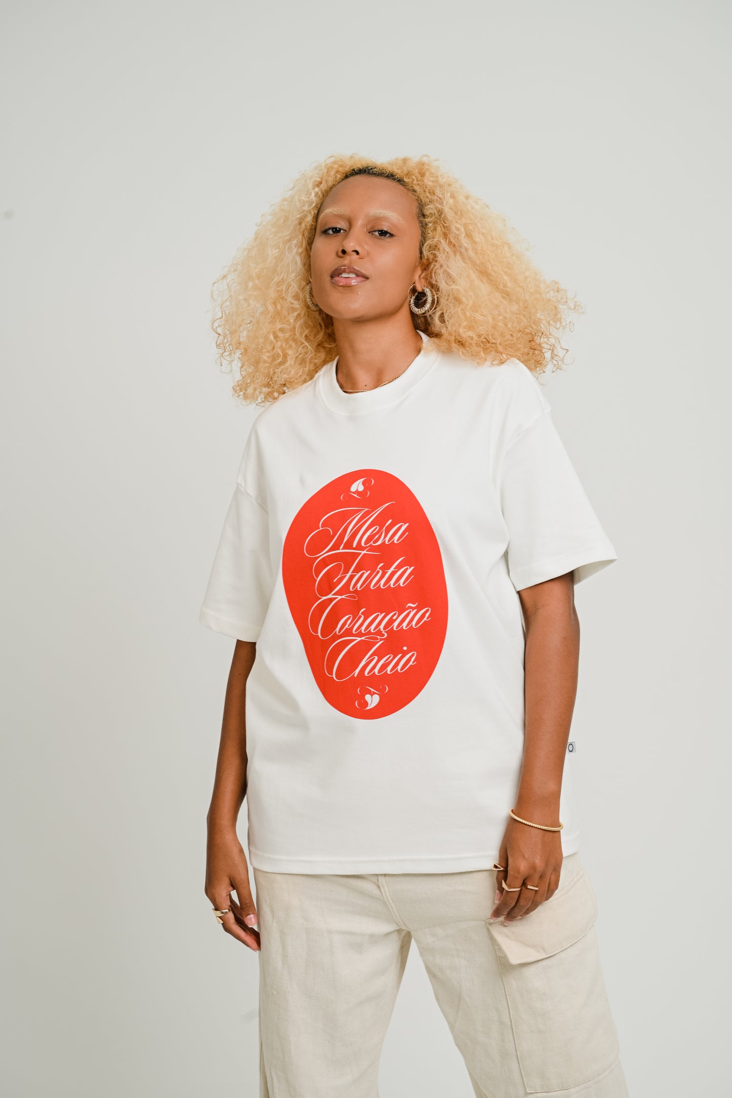Camiseta Over Mesa Farta Off White