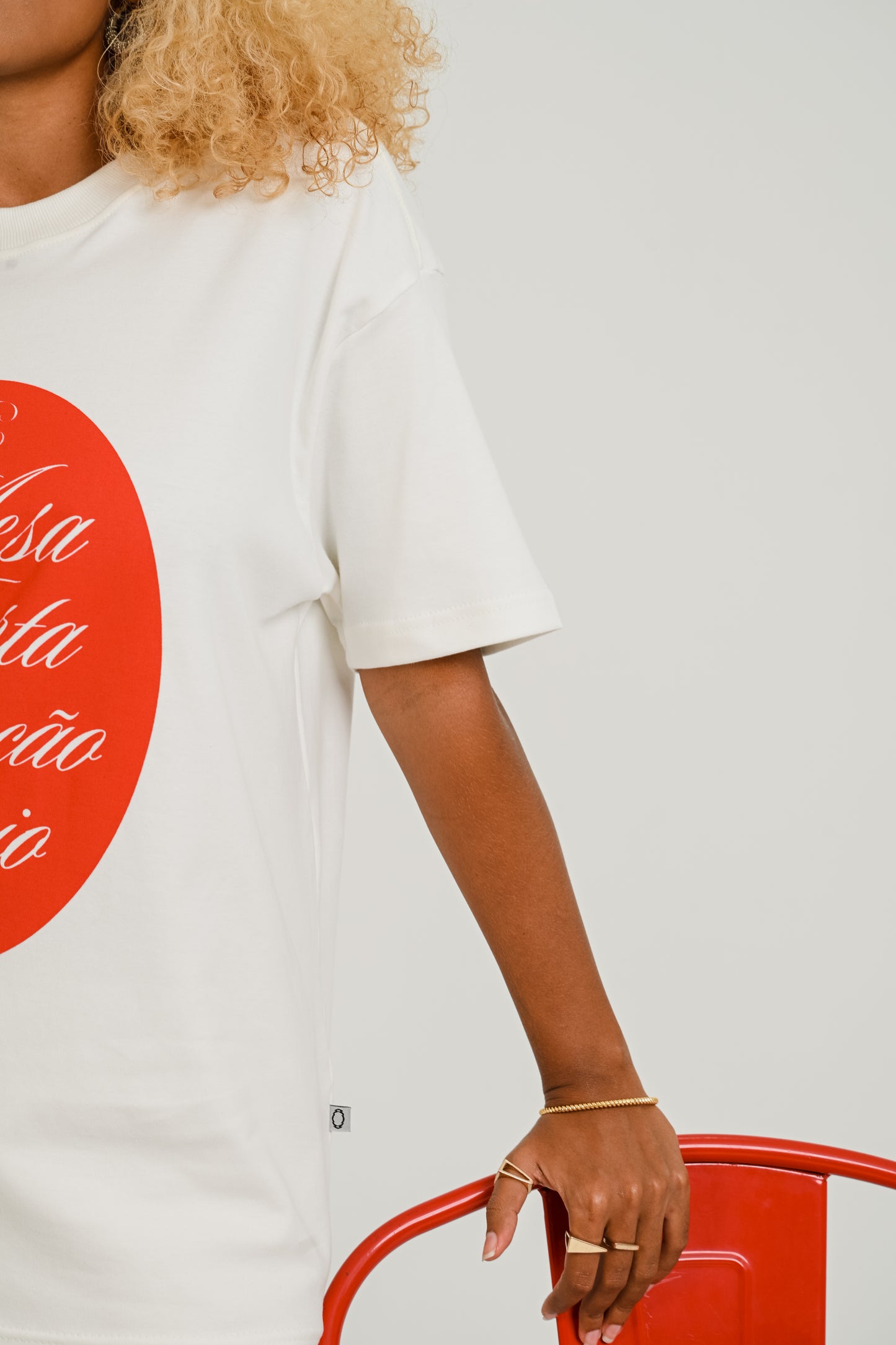 Camiseta Over Mesa Farta Off White
