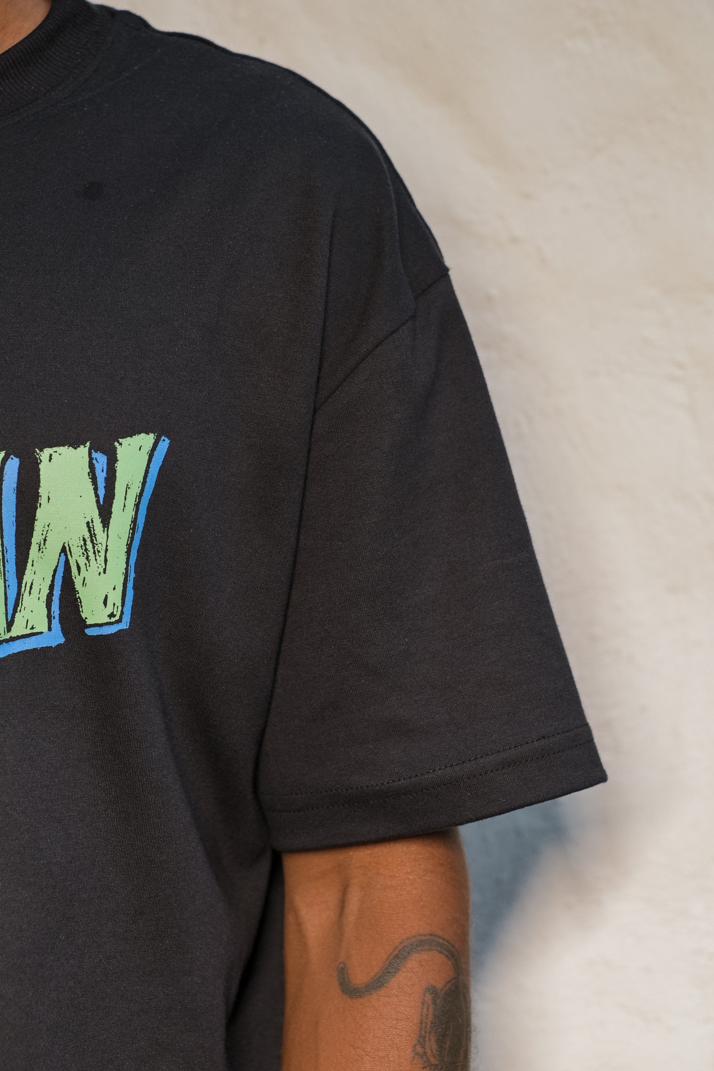 Camiseta Over 7up - Preta