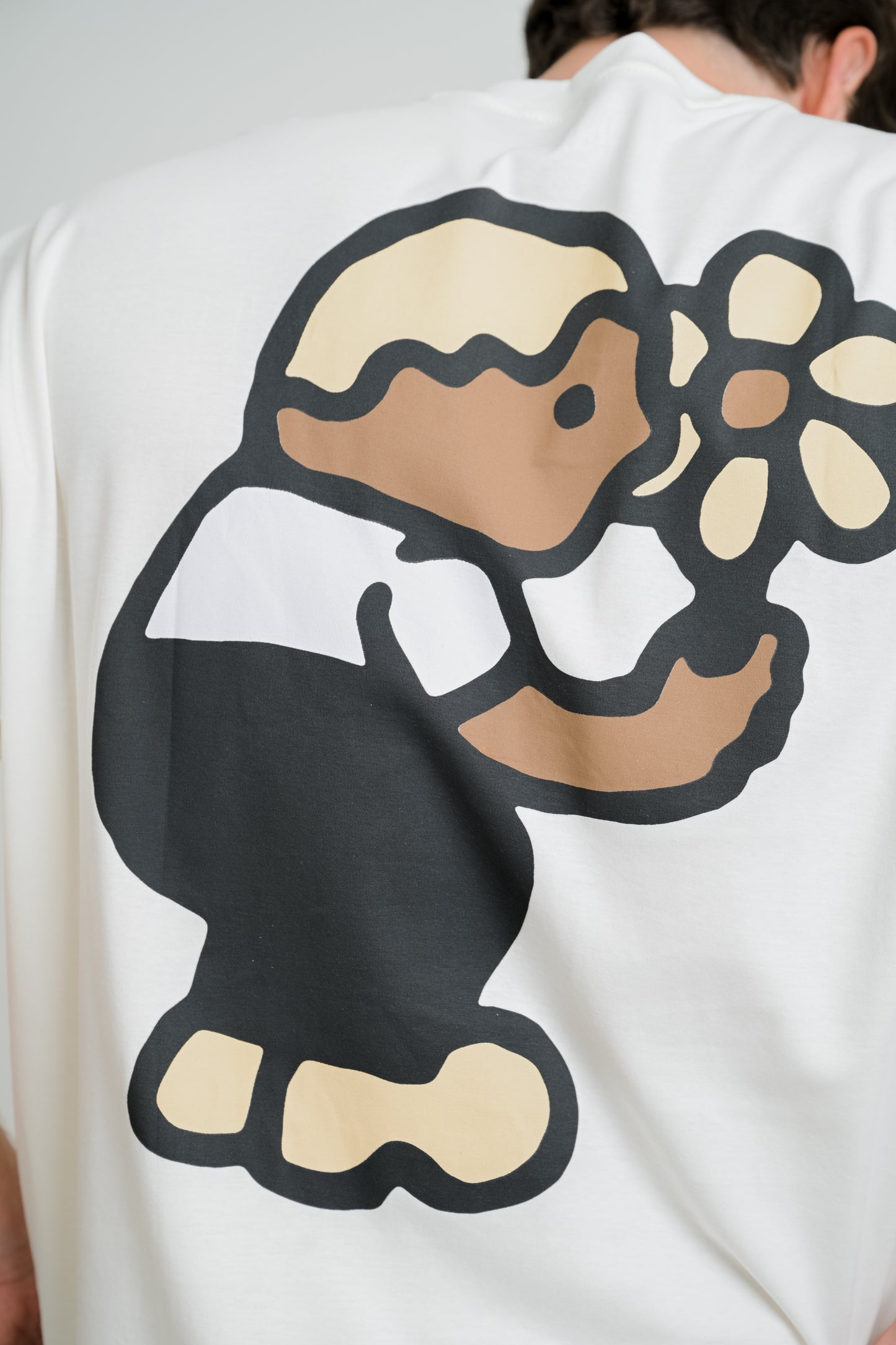 Camiseta Over Garotinho - Off White