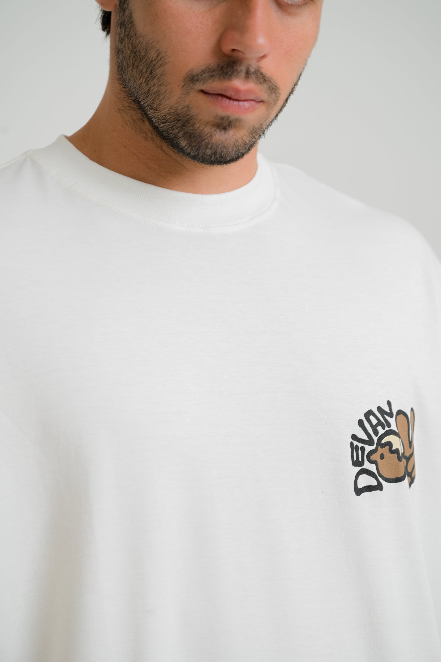 Camiseta Over Garotinho - Off White