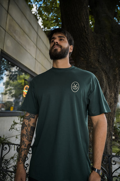 Camiseta Over Savor the Taste - Verde