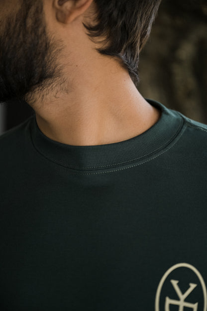 Camiseta Over Savor the Taste - Verde
