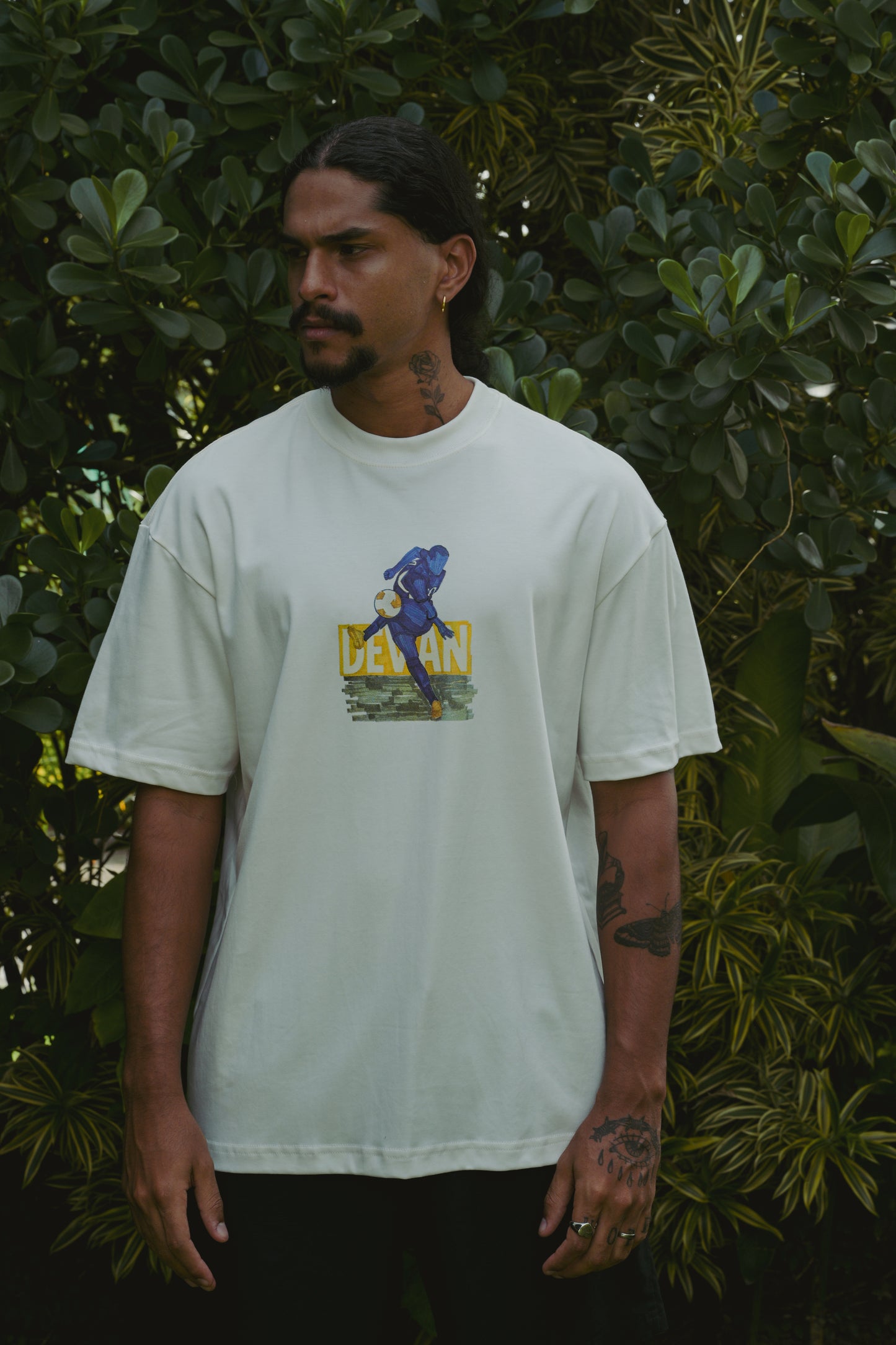 Camiseta Over Rivaldo Off-White