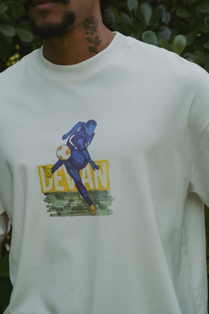 Camiseta Over Rivaldo Off-White