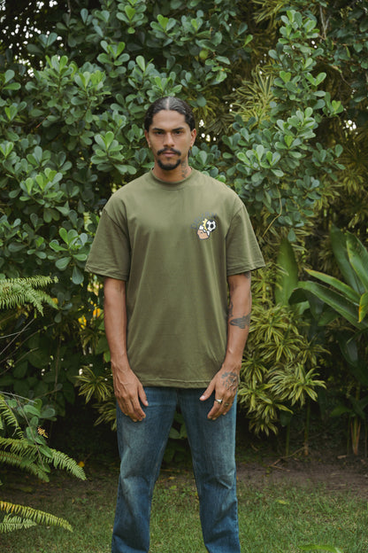 Camiseta Over Garotinho Verde