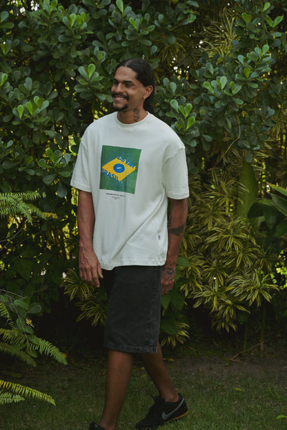 Camiseta Over Devan Brasil Off-White