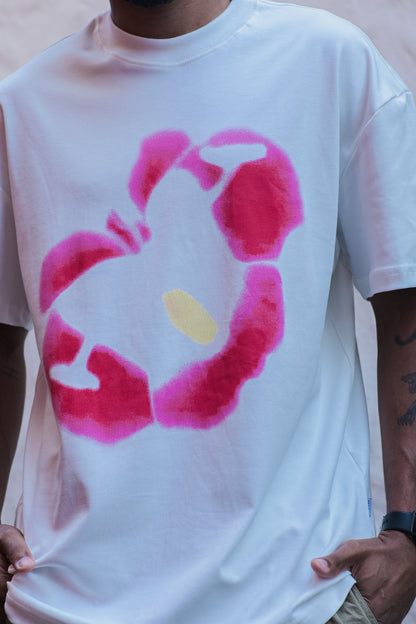 Camiseta Over Flor