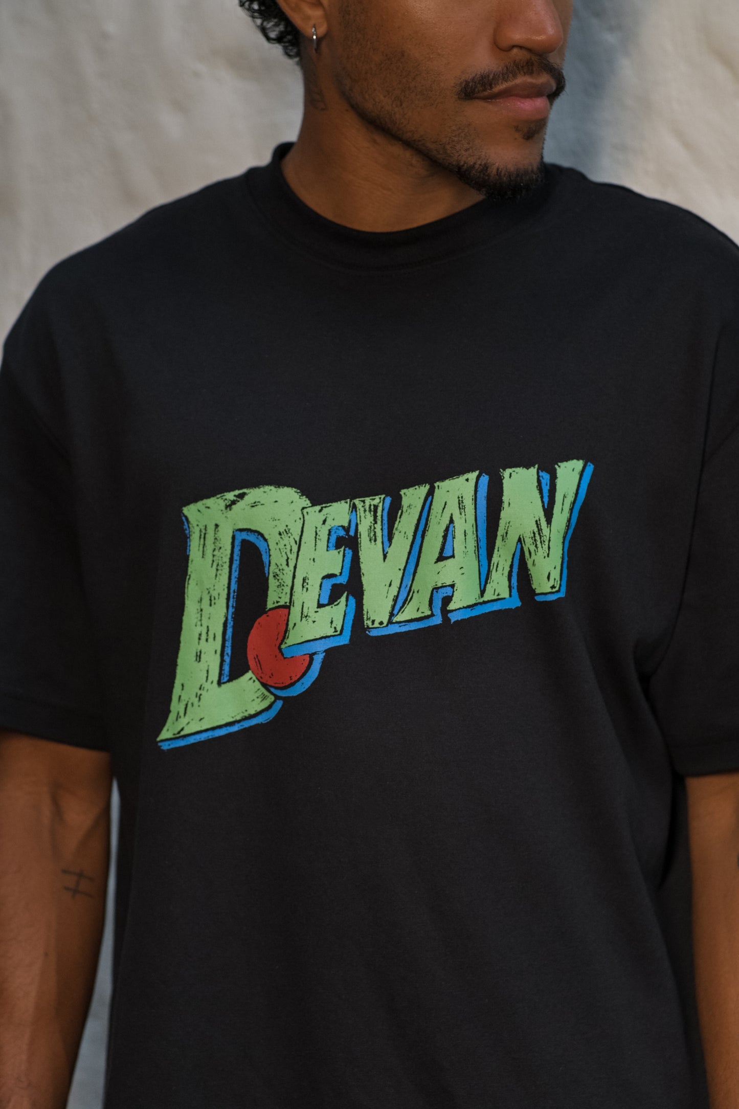 Camiseta Over 7up - Preta