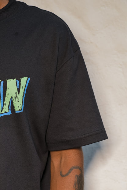 Camiseta Over 7up - Preta