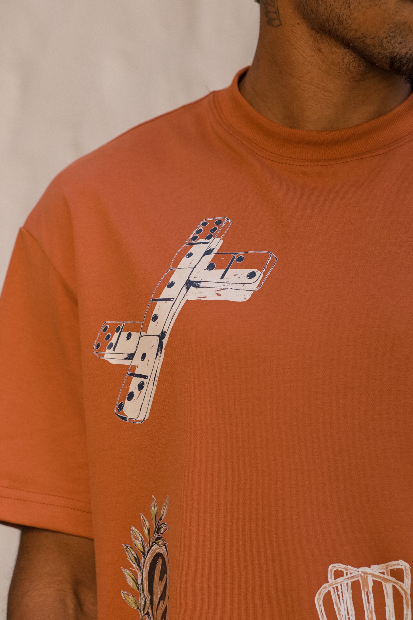 Camiseta Over Encontro - Marrom