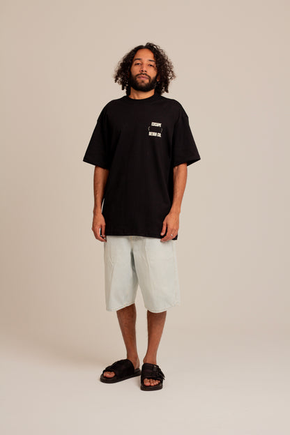 Camiseta Over Finding Power Preto