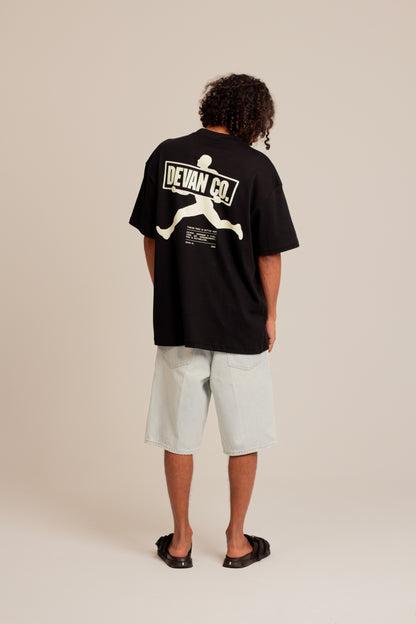 Camiseta Over Finding Power Preto