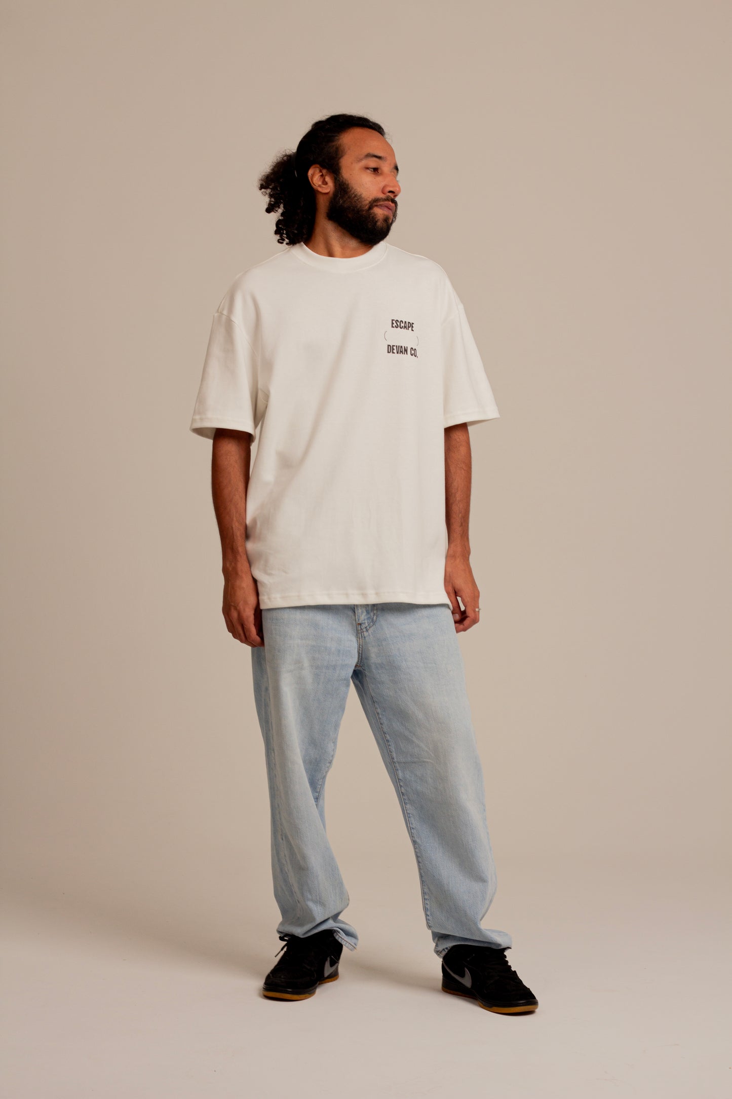 Camiseta Over Finding Power Off White