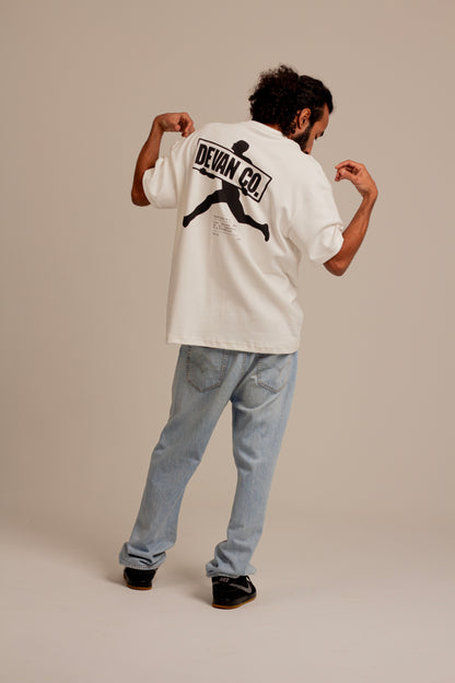 Camiseta Over Finding Power Off White