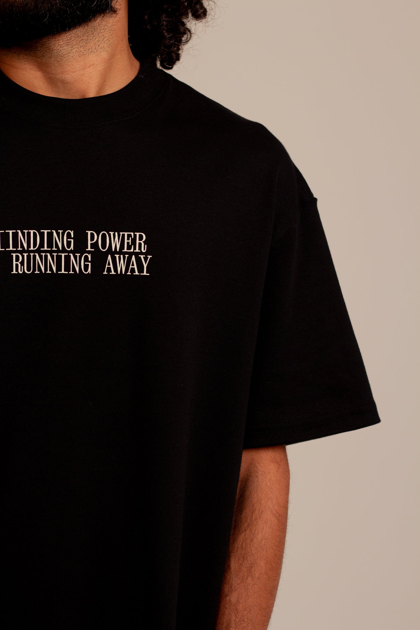 Camiseta Over Ponto de Fuga Preto