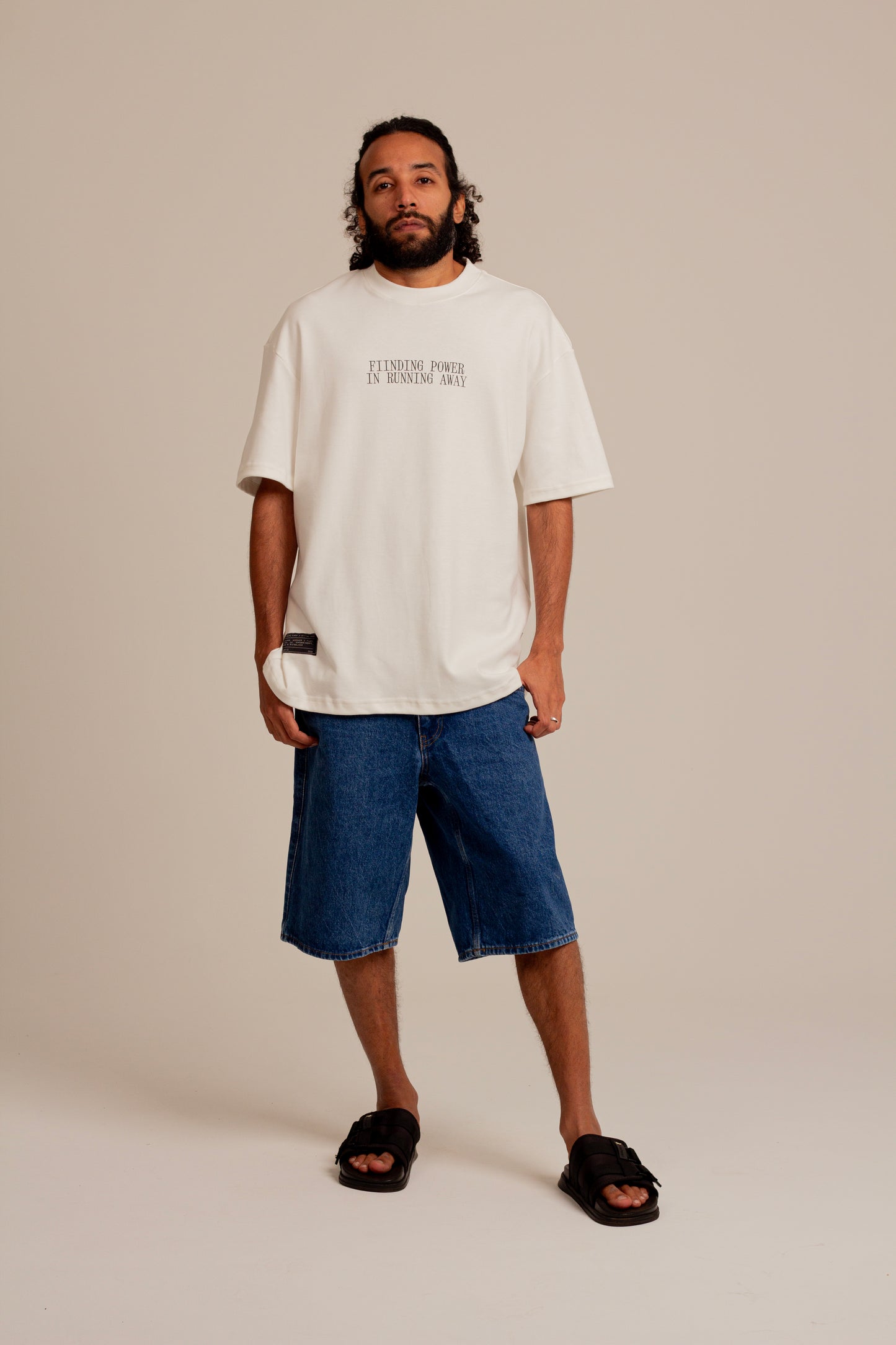 Camiseta Over Ponto de Fuga Off White