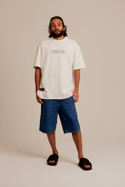 Camiseta Over Ponto de Fuga Off White