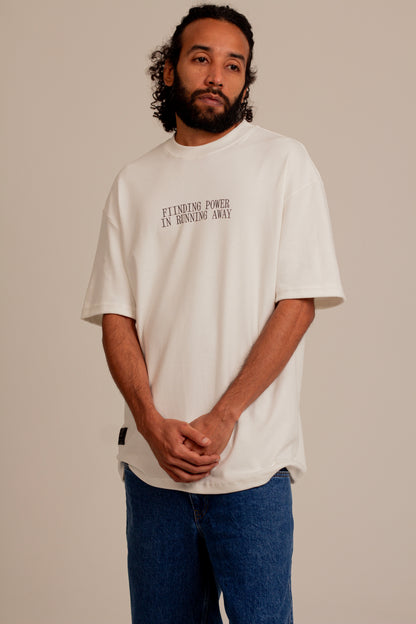 Camiseta Over Ponto de Fuga Off White